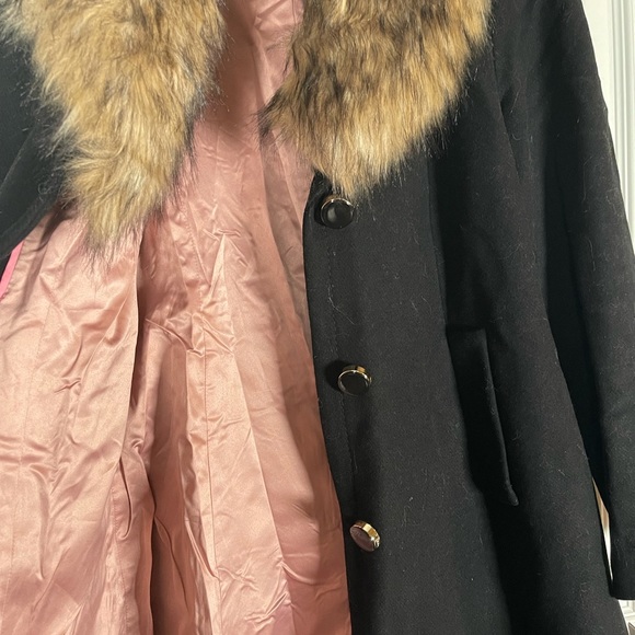 Kate Spade new york Faux-Fur-Trim Coat - Picture 6 of 6